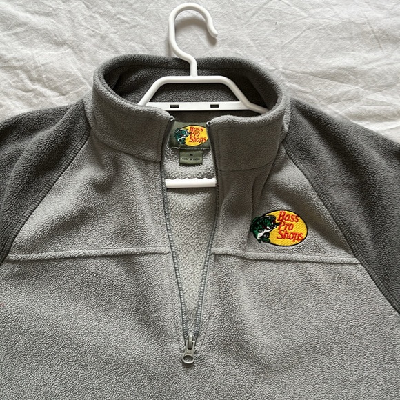 Bass Pro Shop adult medium fleece half zip pullover - Picture 3 of 5